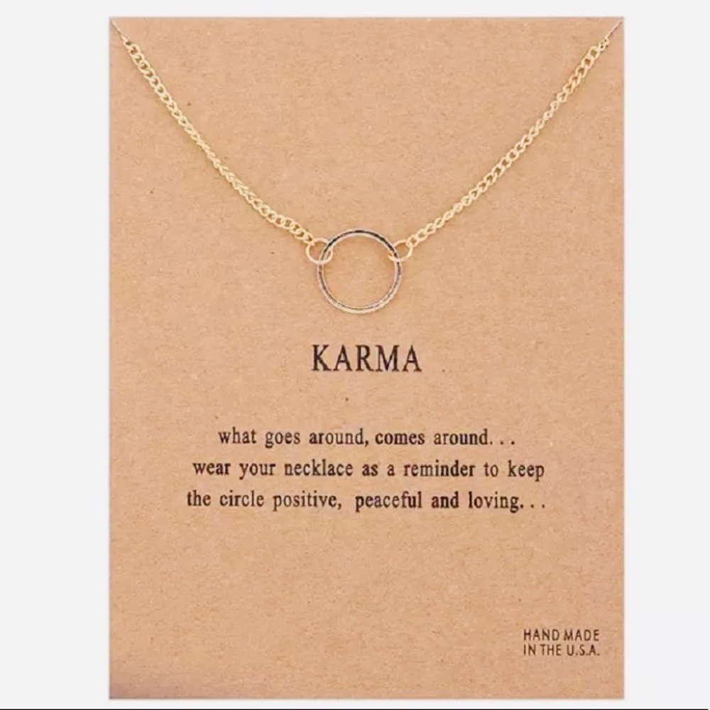 Dainty Circle Karma Necklace Mix & Match 4 for $20 - Picture 6 of 6